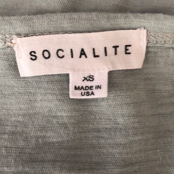 Socialite Grommet Lace-Up Tee XS - Picture 10 of 11